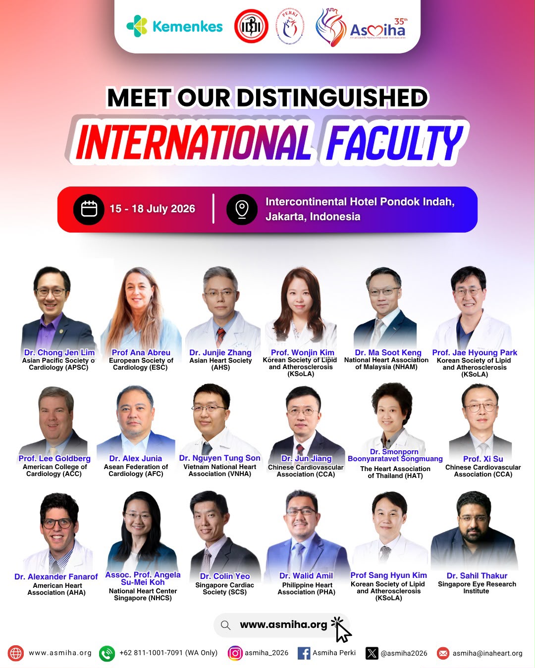 International Faculty Asmiha 2026