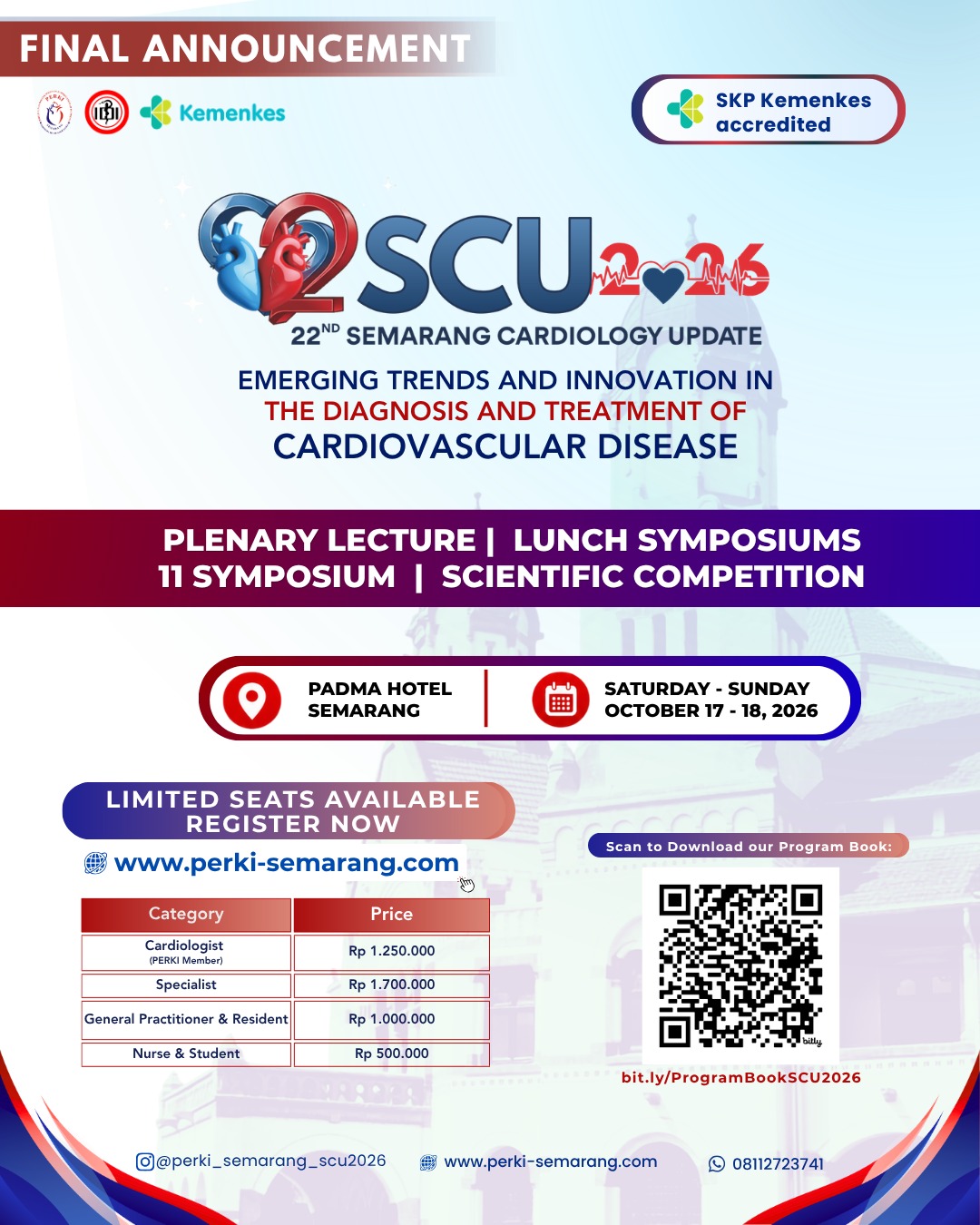 Final Announcement – 22nd Semarang Cardiology Update 2026